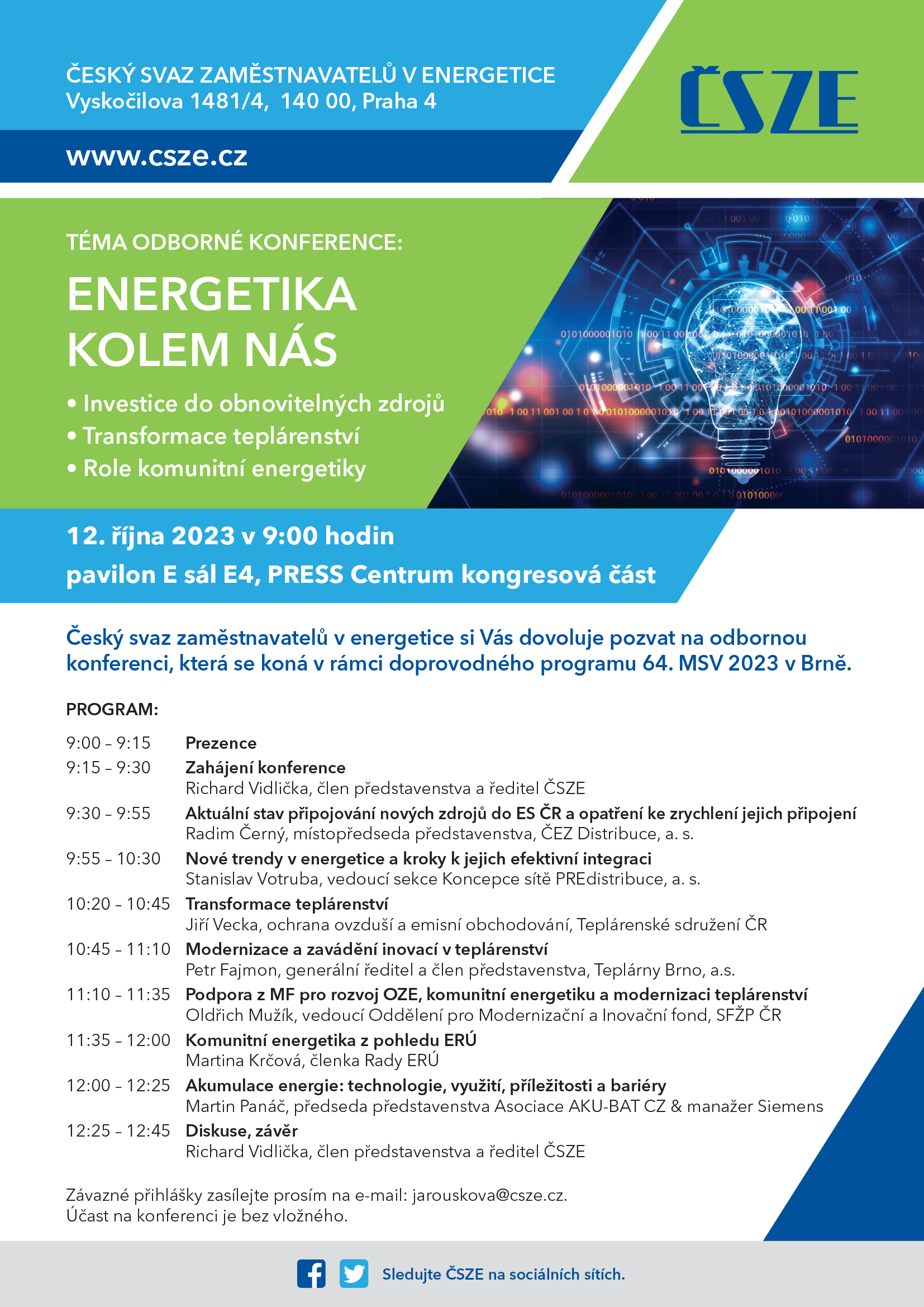Doprovodná akce MSV Brno 2023